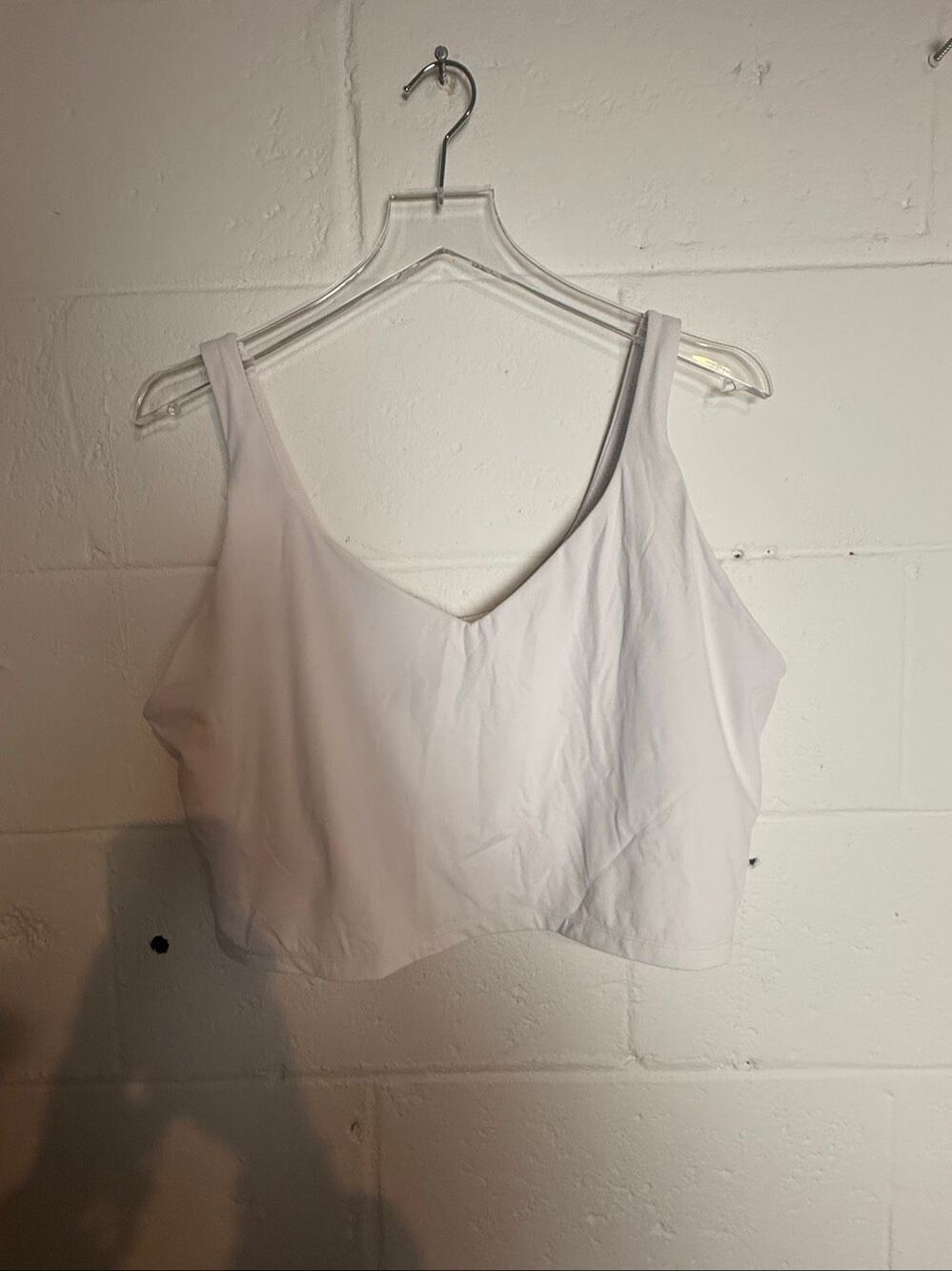 OFFLINE by Aerie Women’s XXL White Real Me Longline Sports Bra Crop Yoga